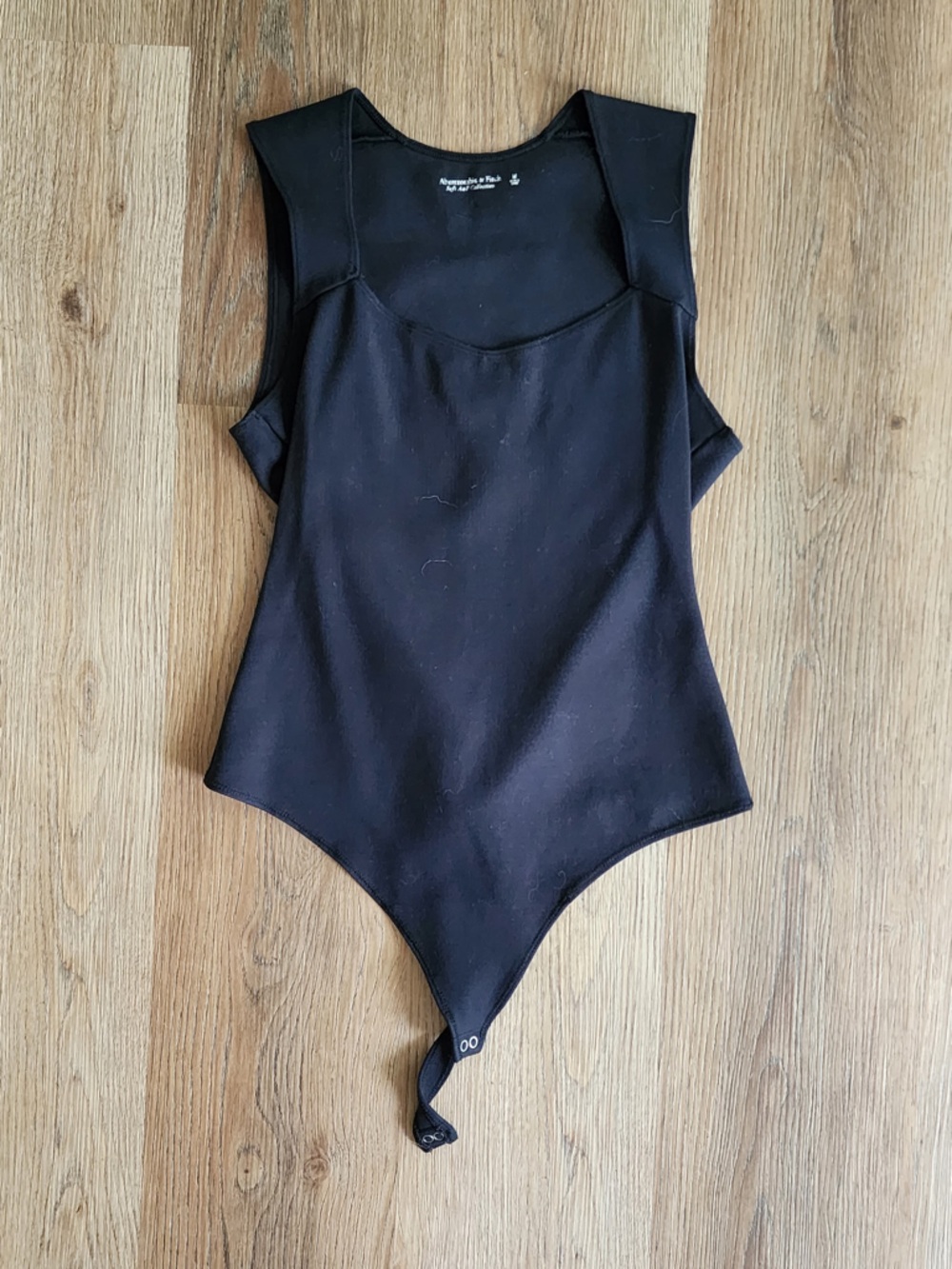 Abercrombie & Fitch Black Sleeveless Bodysuit